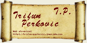 Trifun Perković vizit kartica